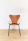 Chaise d'Appoint 3107 en Placage de Teck par Arne Jacobsen pour Fritz Hansen, 1972 9