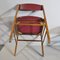 Italian Wooden Structure Vinyl Chair, 1960s, Set of 6 4