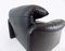 Black Leather Armchair by Vico Magistretti for Cassina 3