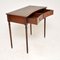 Antique Leather Top Writing Table Desk 8