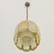 Mid-Century Glass & Brass Ceiling Lamp from Vitrika, Denmark, 1960s 3