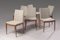 German Wood and Fabric Dining Chairs, 1960s, Set of 6 1
