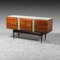 Vintage Sideboard in Wooden Glass, 1950s 1