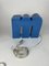 Italian Blue Light Up Letter M, 1980s, Image 1