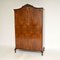 Antique Queen Anne Style Burr Walnut Wardrobe 1