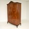 Antique Queen Anne Style Burr Walnut Wardrobe 9