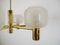 6-Light Brass Chandelier from Hadar-Leuchten, Germany, 1970s 5