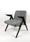 Vintage Bunny Black & White Easy Chair by Józef Chierowski, 1970s, Image 10
