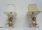 Hollywood Regency Style Brass Duck Table Lamps from Lancia, 1970s, Set of 2 7