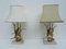 Hollywood Regency Style Brass Duck Table Lamps from Lancia, 1970s, Set of 2 1