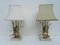 Hollywood Regency Style Brass Duck Table Lamps from Lancia, 1970s, Set of 2, Image 1