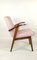 Vintage Tweed Pink Easy Chair by Mieczyslaw Puchala, 1970s, Image 8