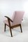 Fauteuil Vintage en Tweed Rose par Mieczyslaw Puchala, 1970s 7