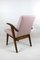 Vintage Tweed Pink Easy Chair by Mieczyslaw Puchala, 1970s, Image 7