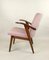 Vintage Tweed Pink Easy Chair by Mieczyslaw Puchala, 1970s 13