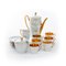 Porcelain Millennium Series Coffee Set from Wałbrzych, 1960s, Set of 15 1