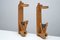 Guillerme Chambron Oak Sconces for Your House Circa 1960 by Guillerme Et Chambron, Set of 2 1