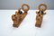 Guillerme Chambron Oak Sconces for Your House Circa 1960 by Guillerme Et Chambron, Set of 2 5
