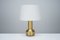 Danish Gold Anodized Table Lamp, 1970s 1
