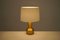 Danish Gold Anodized Table Lamp, 1970s 2