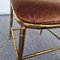 Italian Golden Brass Chair, 1960s 9