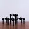 Candleholders in Black Lacquered Metal by Fritz Nagel for BMF, Set of 4, Image 6