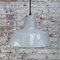 Vintage Dutch Industrial Gray Enamel Hanging Lamp by Philips 4