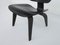 Sedia LCW bassa in compensato nero di Charles & Ray Eames per Herman Miller, 1945, Immagine 11