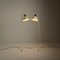 Cream and Brass Floor Lamps by Einar Bäckström, Sweden, 1950s, Set of 2, Image 7