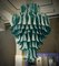 Emerald Colored Chandelier in the Style of Gruppo Luce for La Murrina, 1970s, Image 1