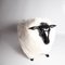 Contemporary Brass Sculpture with Black Patina and Sheep Wool 8