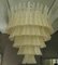 Mid-Century Round Gold Colored Murano Glass Chandelier, 1970s, Image 1