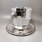 Ice Bucket with Plate in Silver Plating by Ricci for Marengo, 1960s, Italy, Set of 2, Image 2