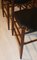 Mesa y cuatro sillas de palisandro, años 50. Juego de 5, Imagen 13