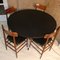 Table et 4 Chaises en Palissandre, Italie, 1950s, Set de 5 12