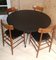 Table and 4 Rosewood Chairs, Italy, 1950s, Set of 5, Image 17