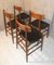 Skai and Rosewood Chairs, 1950s, Set of 4 8