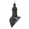 Lámpara colgante francesa industrial vintage asimétrica de esmalte negro y hierro fundido, Imagen 2