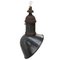 Vintage French Industrial Asymmetrical Black Enamel and Cast Iron Pendant Light 5