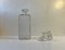 Scandinavian Diamond Accented Glass Decanter, 1960s, Image 4