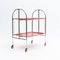 Foldable Dinette Serving Trolley in Red, 1960s 9