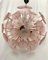 Pink Murano Glass Flower Sputnik Chandelier, Image 2