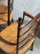 Mid-Century French Straw Mountain Chairs, 1950s, Set of 4, Image 11