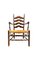 Mid-Century French Straw Mountain Chairs, 1950s, Set of 4, Image 13