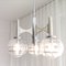 Chromed Chandelier and Table Lamp by Gaetano Sciolari for Targetti Sankey, Set of 2 4