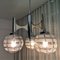 Chromed Chandelier and Table Lamp by Gaetano Sciolari for Targetti Sankey, Set of 2 9