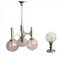 Chromed Chandelier and Table Lamp by Gaetano Sciolari for Targetti Sankey, Set of 2 2