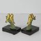Art Deco Bookends with Patinated Metal Bird Figures, Set of 2, Image 3