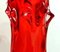 Vintage Italian Red Handblown Murano Vase 7