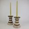 Danish Ceramic Candleholders from Axella, 1960s, Set of 2 5
